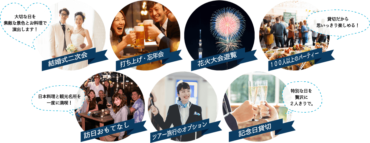 非日常の時別なひとときを海の上で。